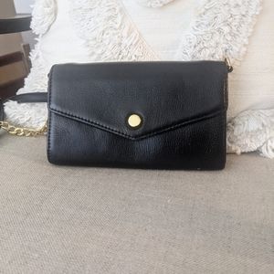SOLD - Black crossbody bag/wallet
